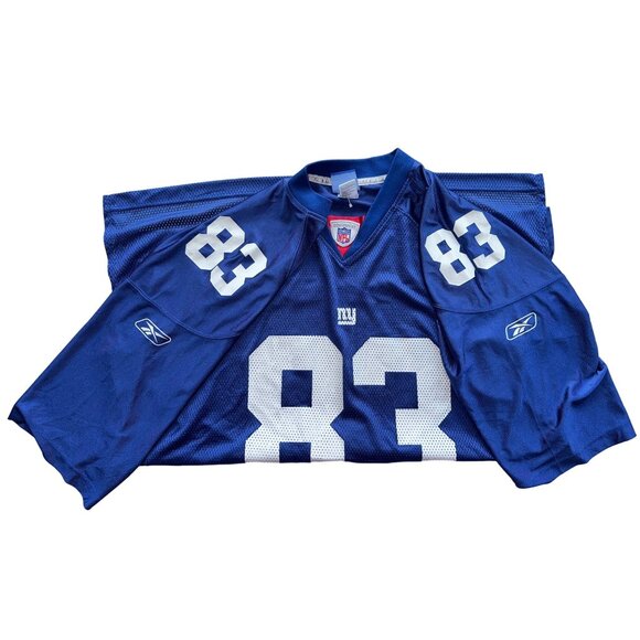 Moss #83 New York Giants MOSS Sinorice On-Field Jersey Reebok NFL Equipment - Picture 5 of 8